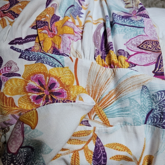 City Chic floral v-neck short sleeve dress 18w. EUC - Picture 8 of 11